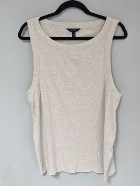 Banana Republic Light Oatmeal Crewneck Tank Top